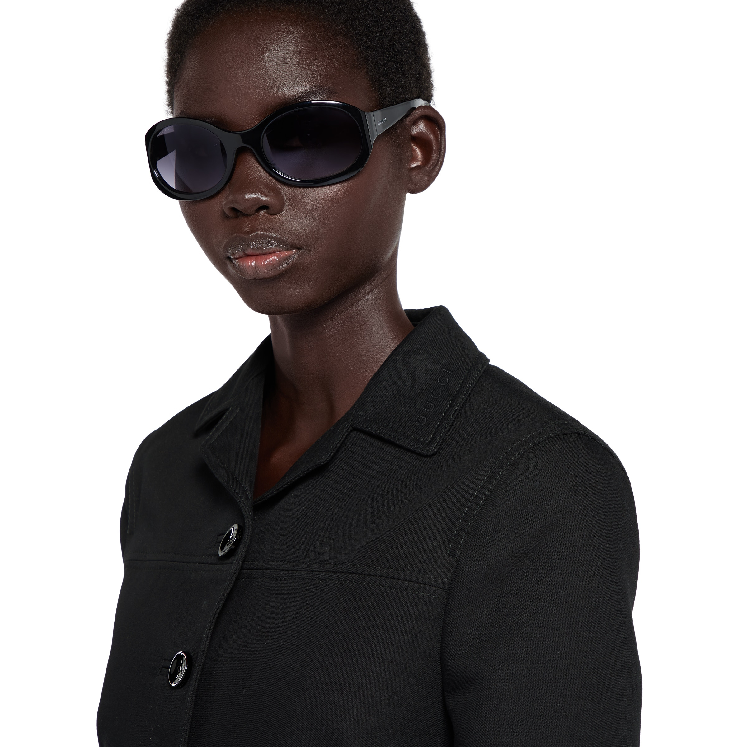 Cotton gabardine 3/4 sleeve jacket - 5