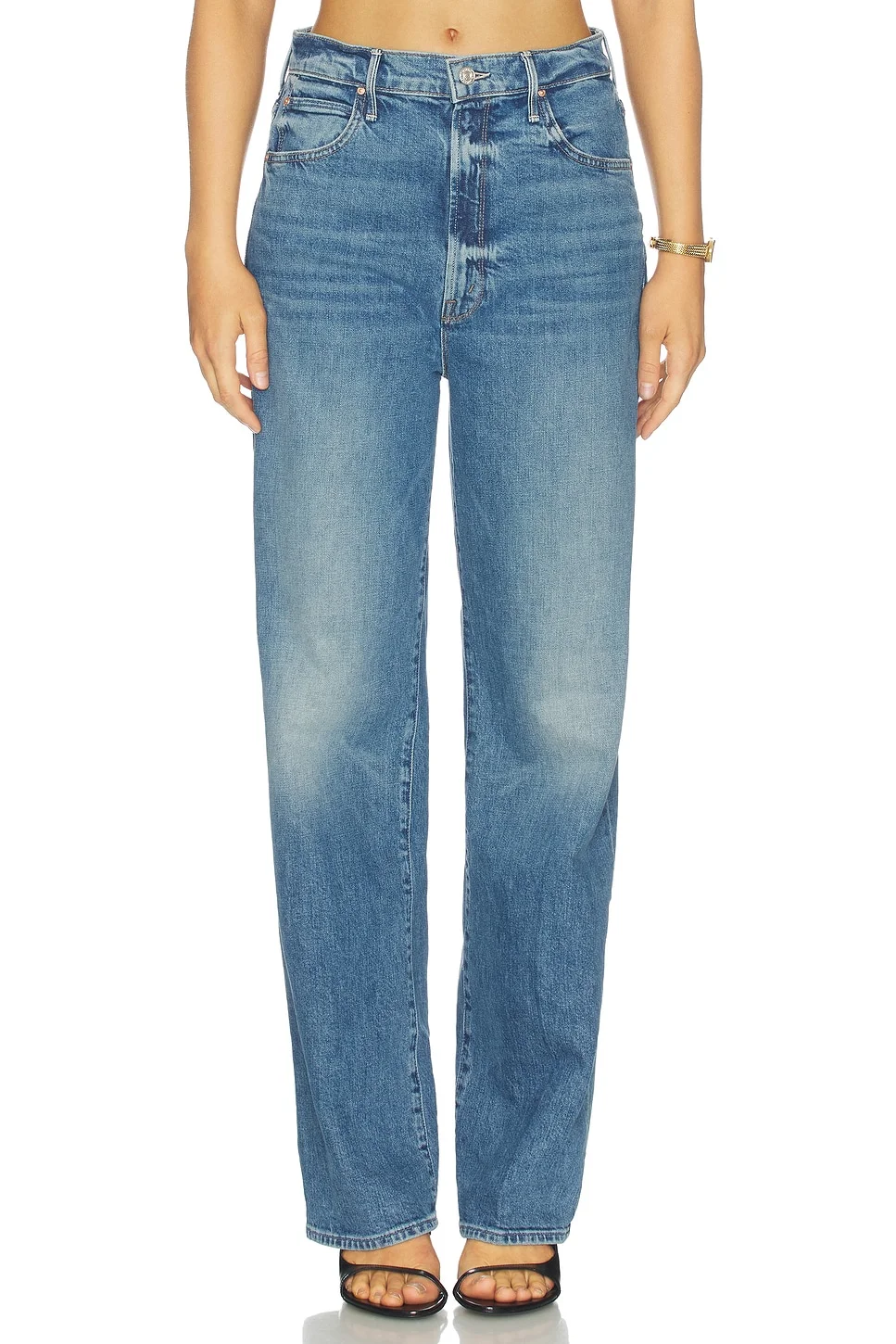 High Waisted Tunnel Vision Sneak Jeans - 1