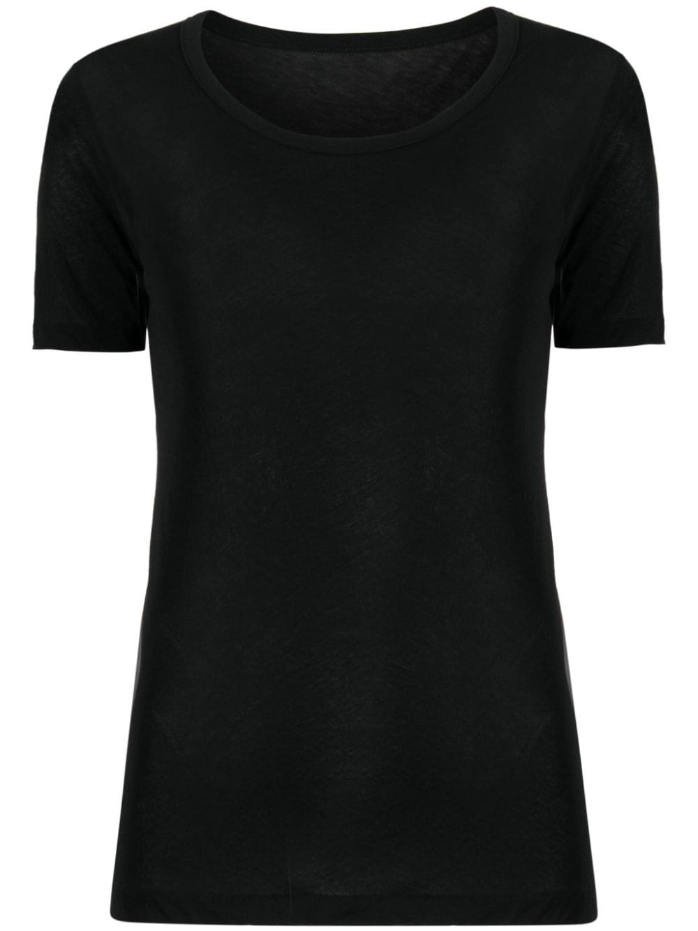 wide-neck cotton T-shirt - 1