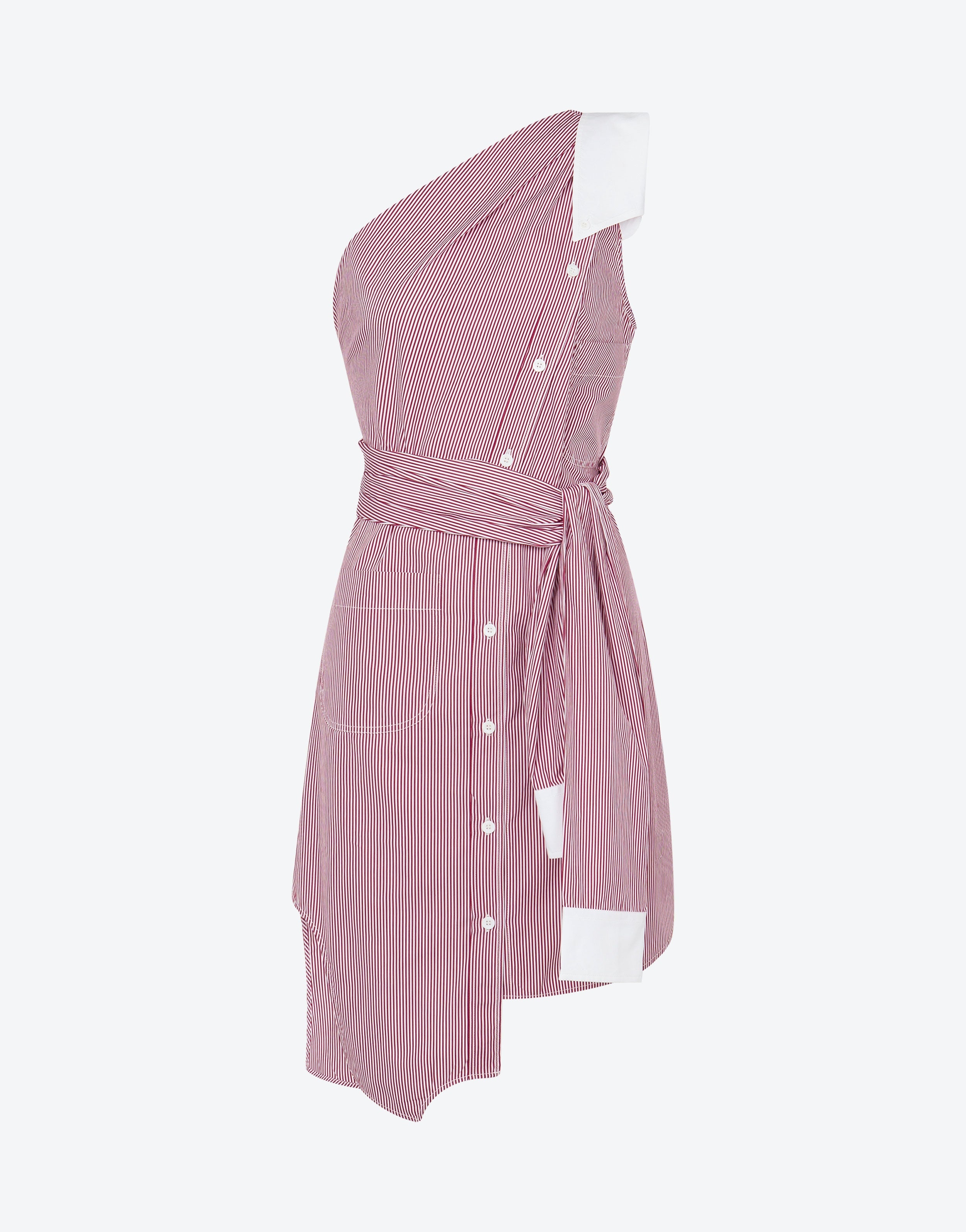 STRIPED POPLIN DRESS - 1