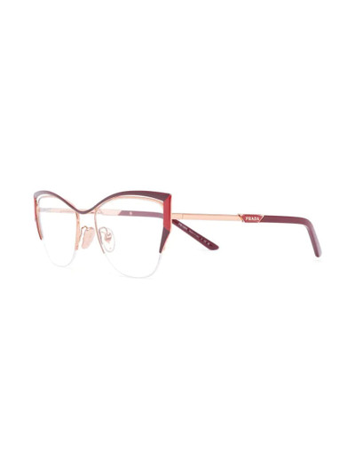 Prada logo cat-eye glasses outlook