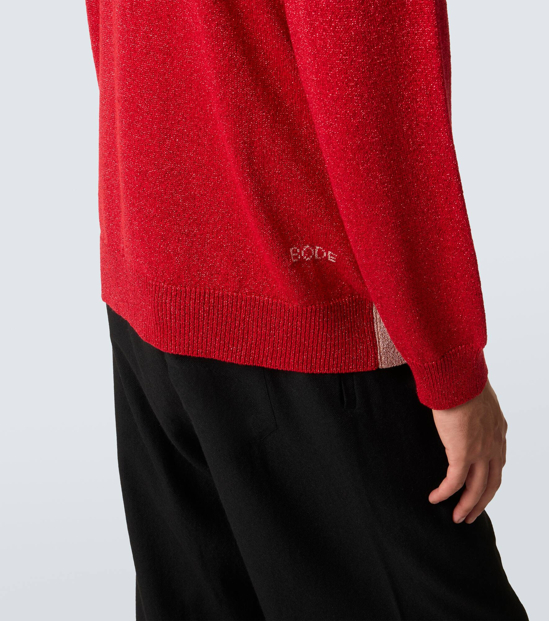 Lamé jacquard cardigan - 7