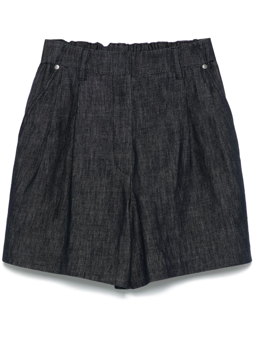 pleat-detail shorts - 1