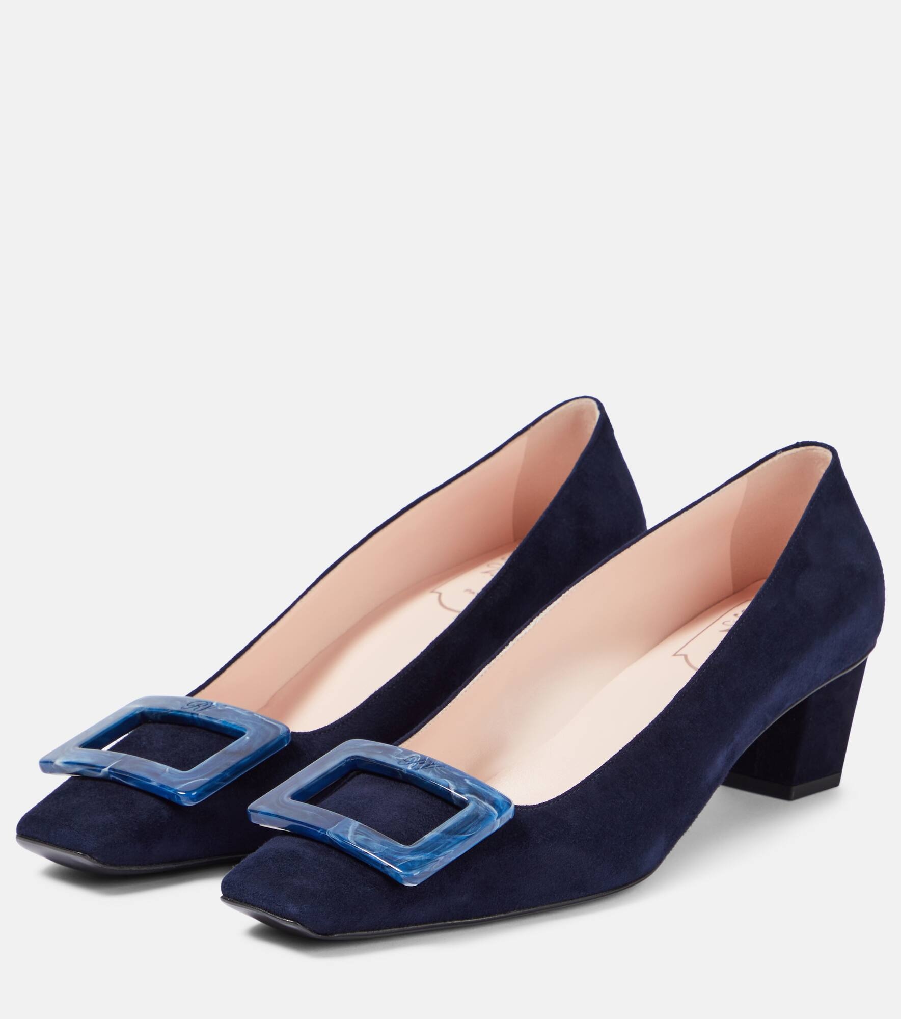 Belle Vivier 45 suede pumps - 5