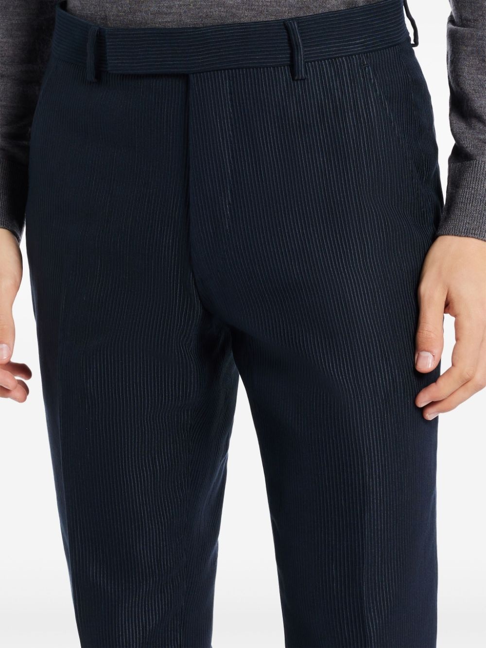 cotton-blend corduroy trousers - 5
