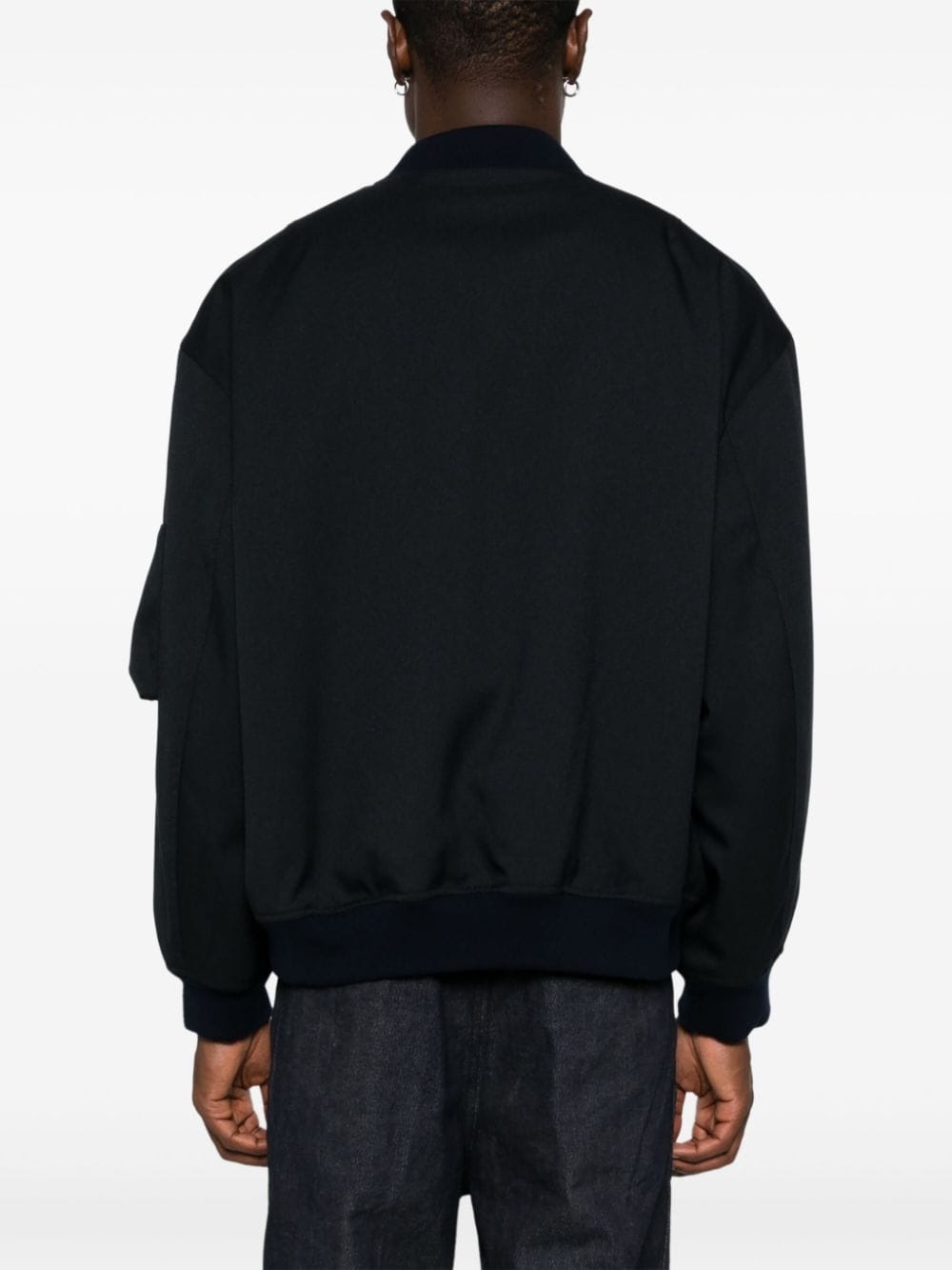gabardine bomber jacket - 4