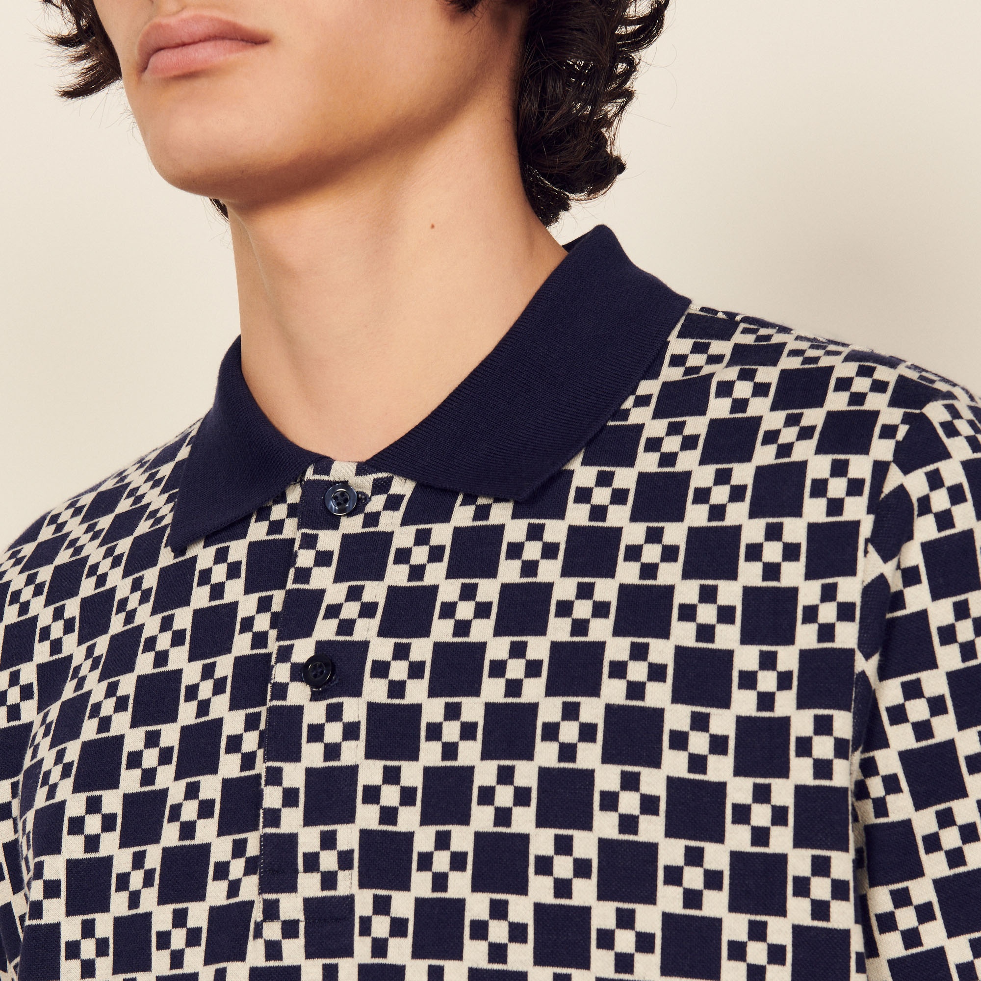 Jacquard polo shirt - 5
