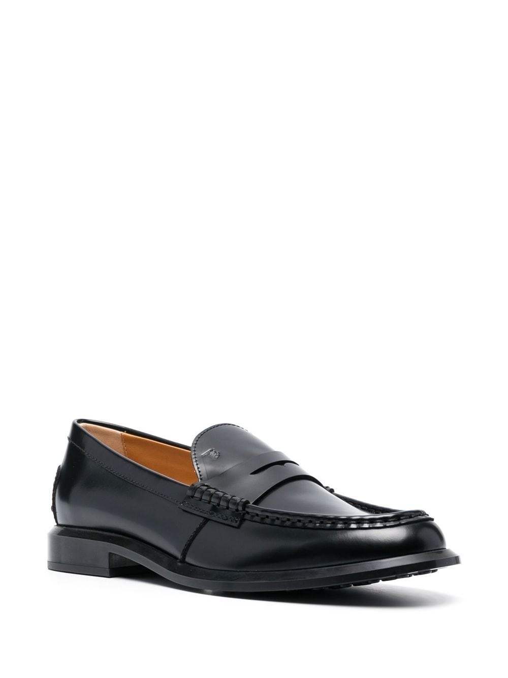 round-toe penny loafers - 2