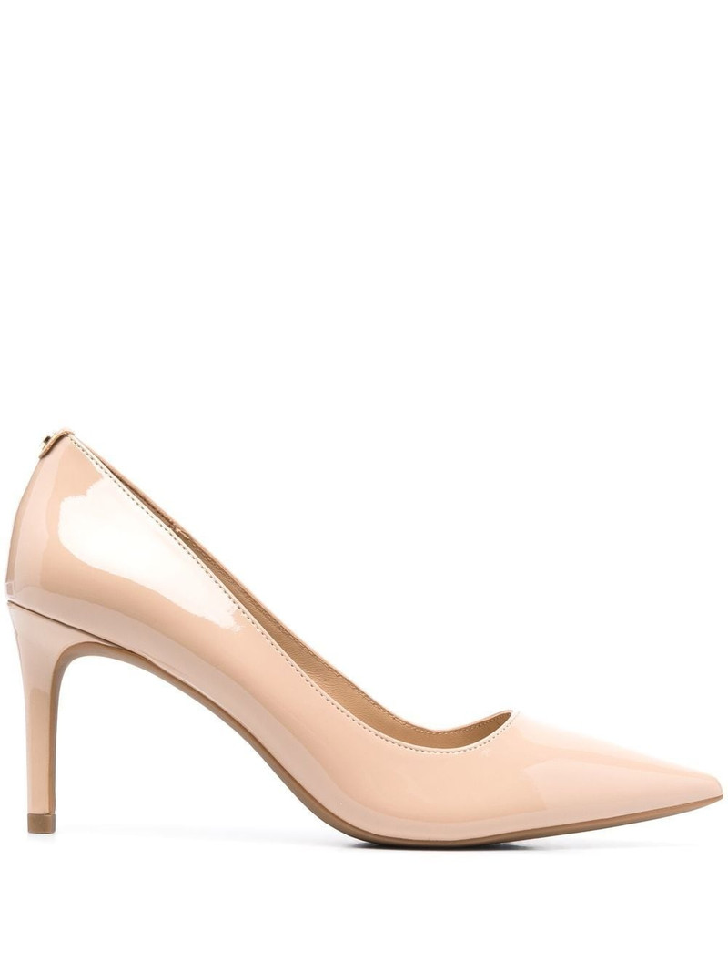logo-plaque 80mm leather pumps 1