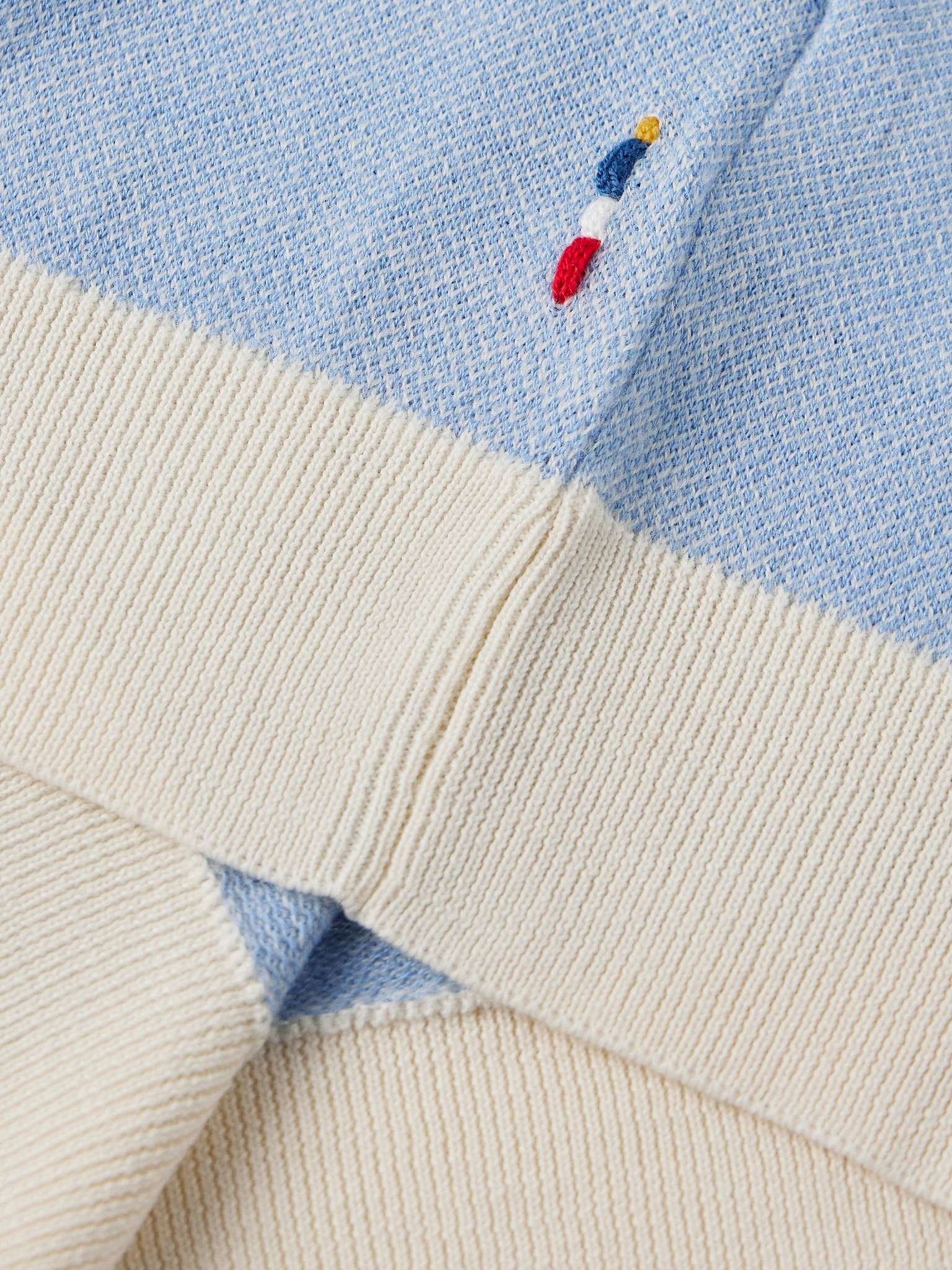 Horton Slim-Fit Wool and Cotton-Blend Polo Shirt - 4