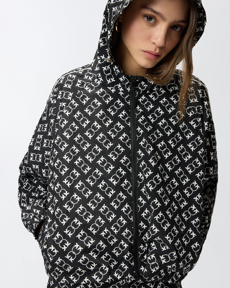 SPORTY JACKET WITH ALL-OVER LOVE BIRDS LOGO 6