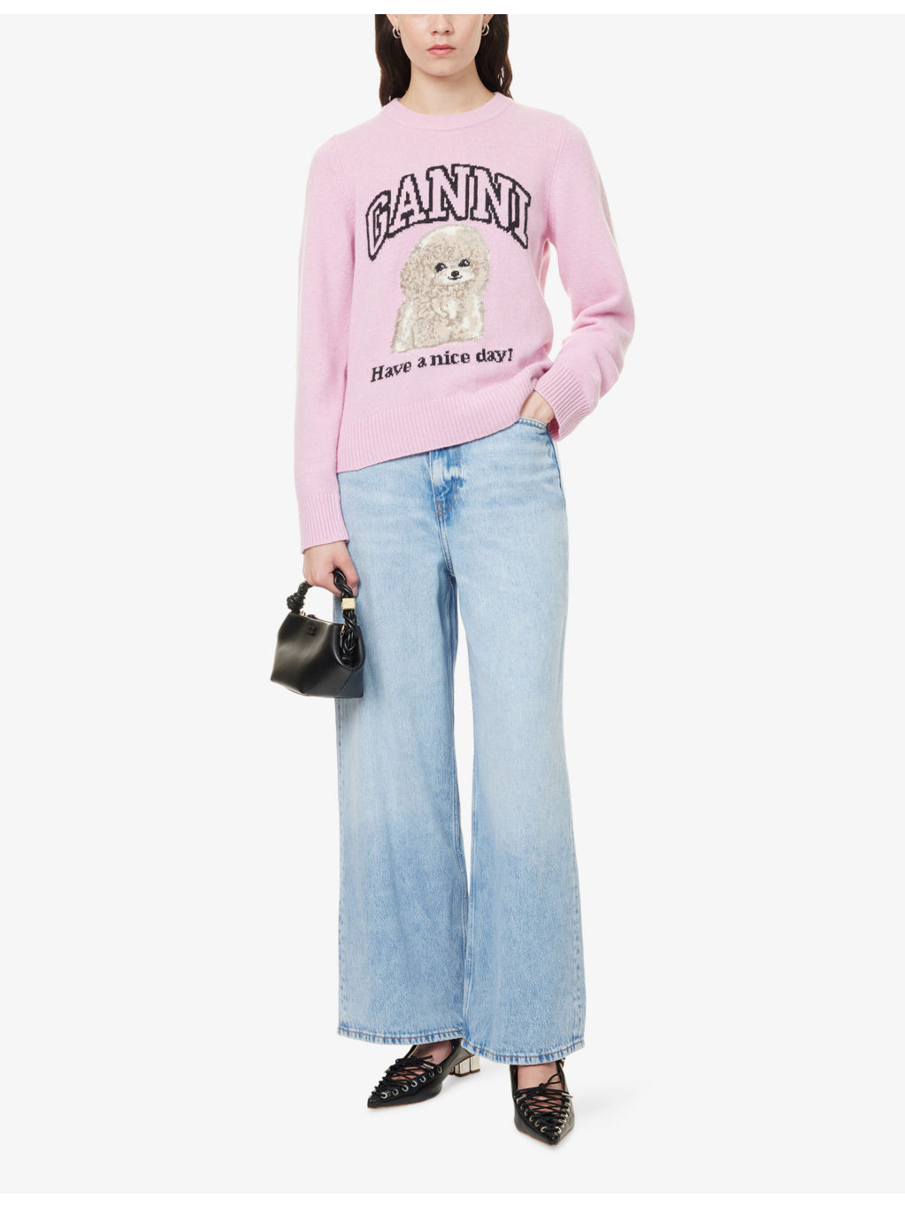 Poodle Logo-Motif Wool-Blend Knit Jumper - 2