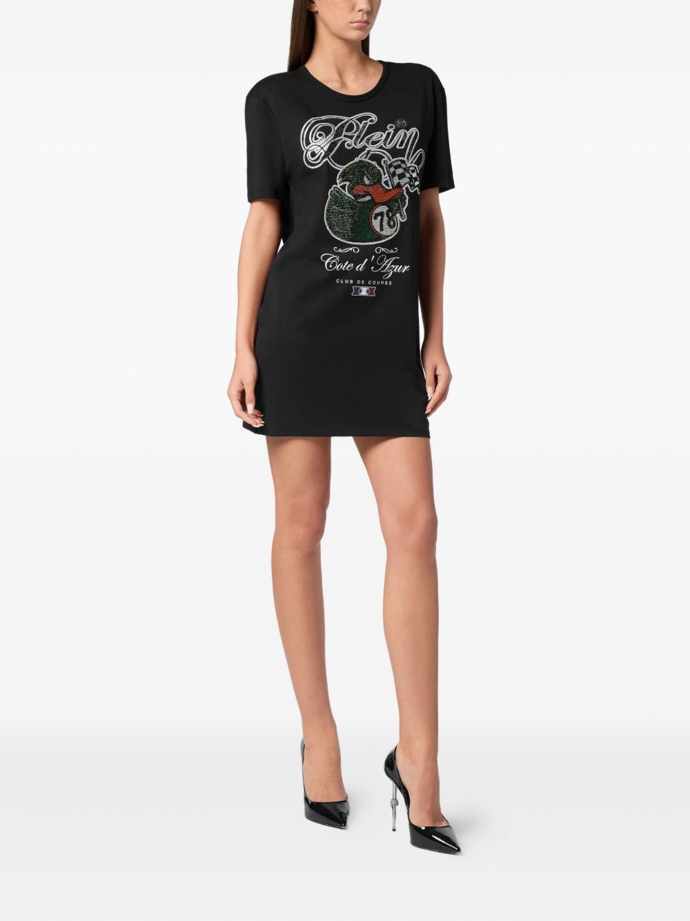 logo-print mini dress - 2