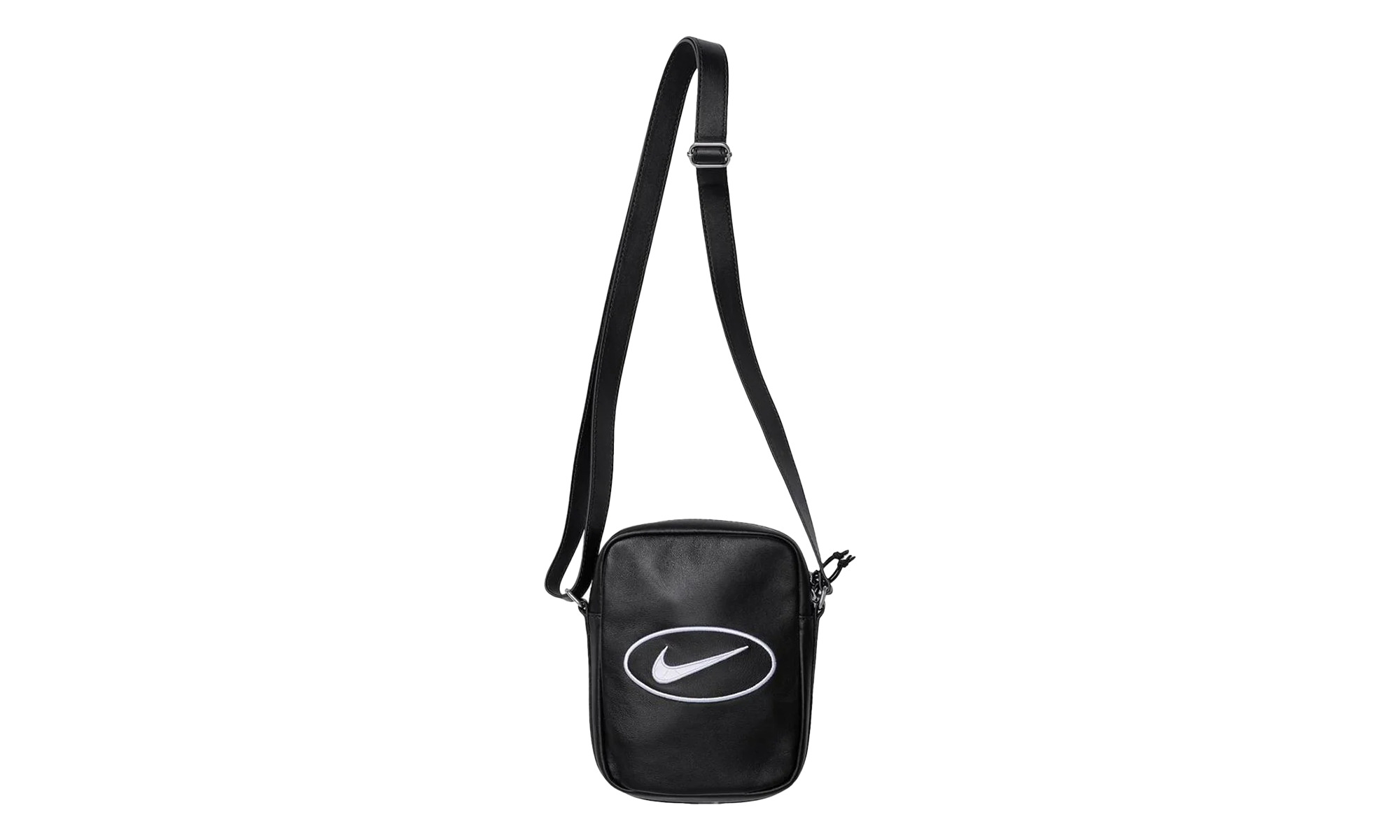 Nike Leather Shoulder Bag "SS 25 - Black" - 2