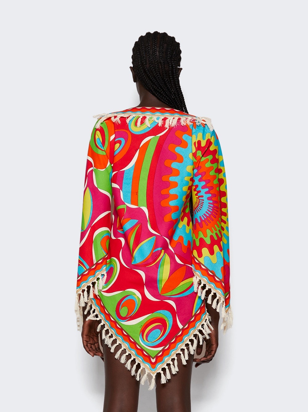 Bersaglio Printed Tassel Kaftan Red - 5