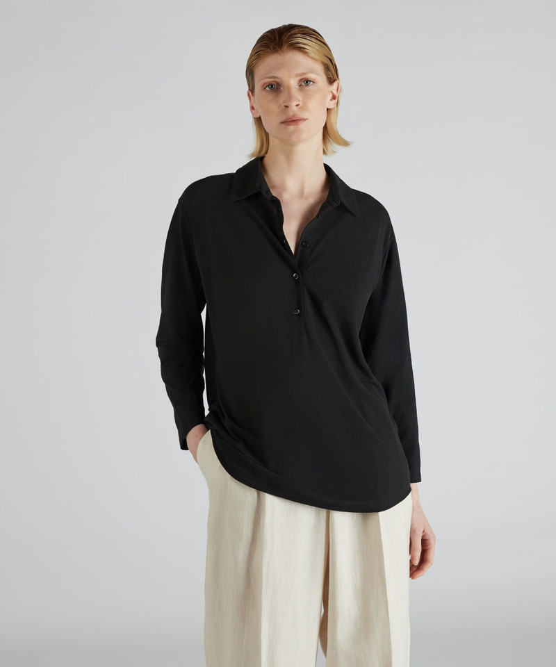 SLOWEAR Regular fit polo shirt in organic IceCotton outlook