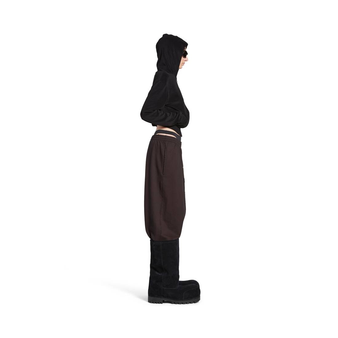 Nologo Baggy Sweatpants in Black/grey - 3