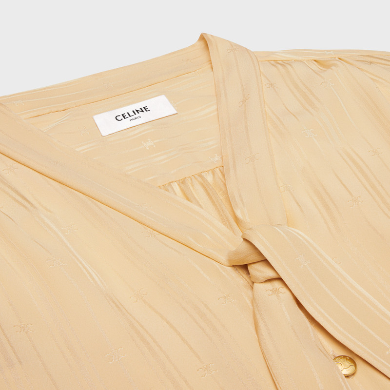 lavallière dress in striped silk jacquard 3