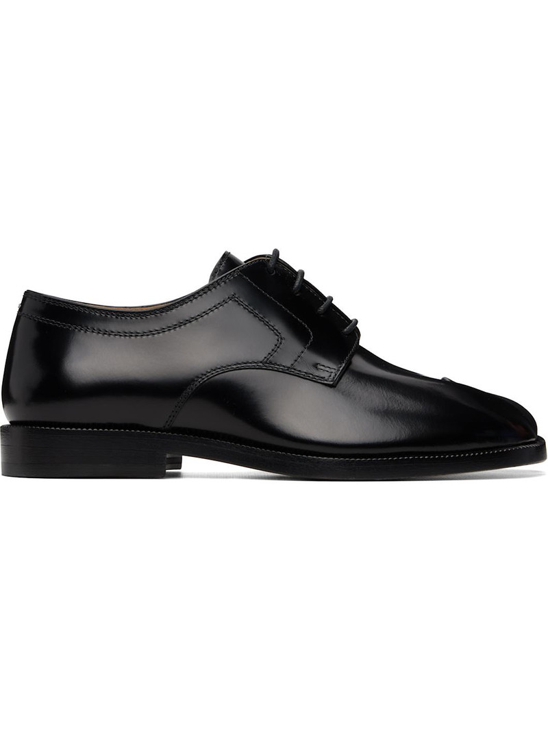Black Tabi Lace-Up Derbys 1