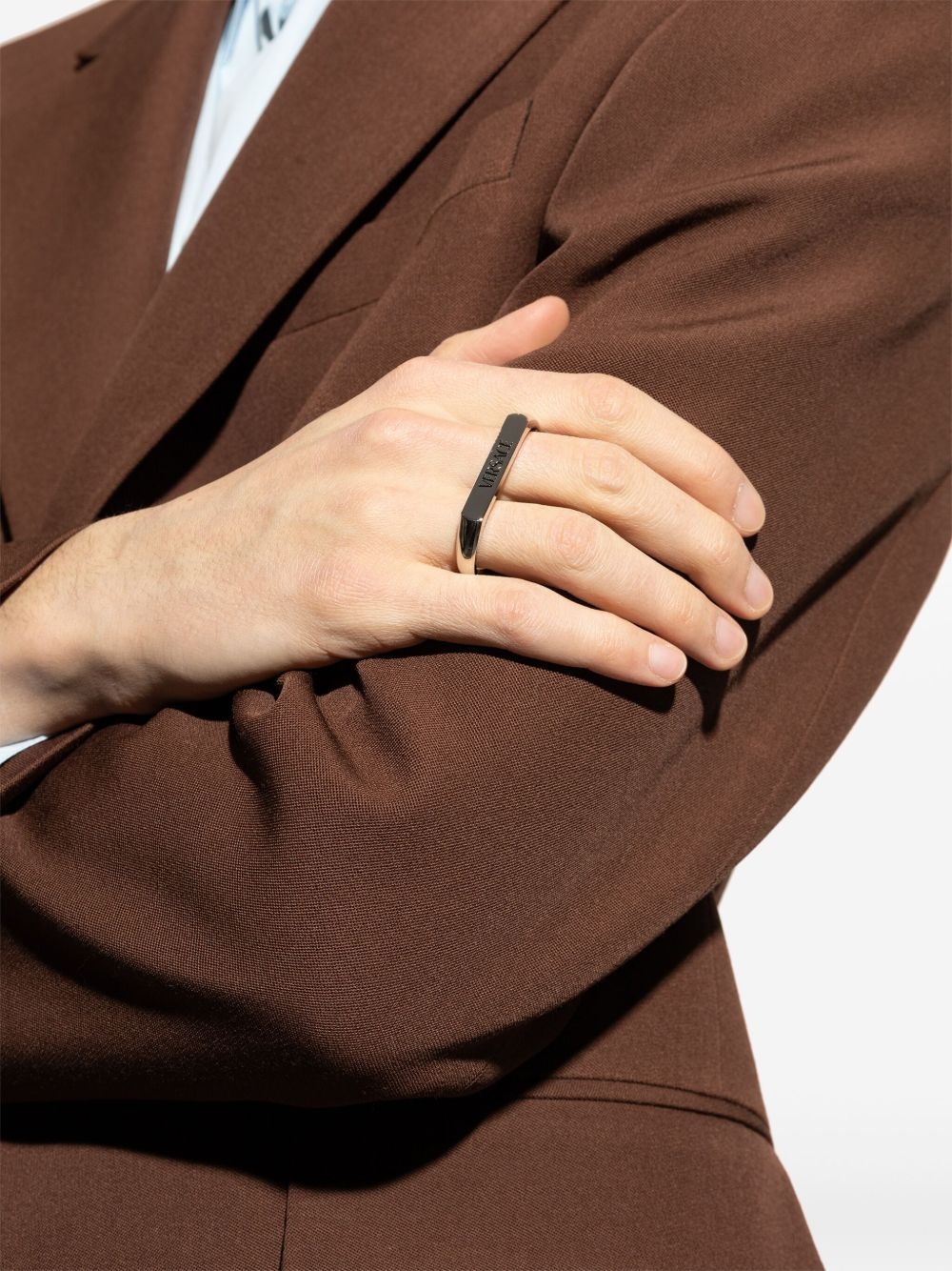logo-engraved ring - 5