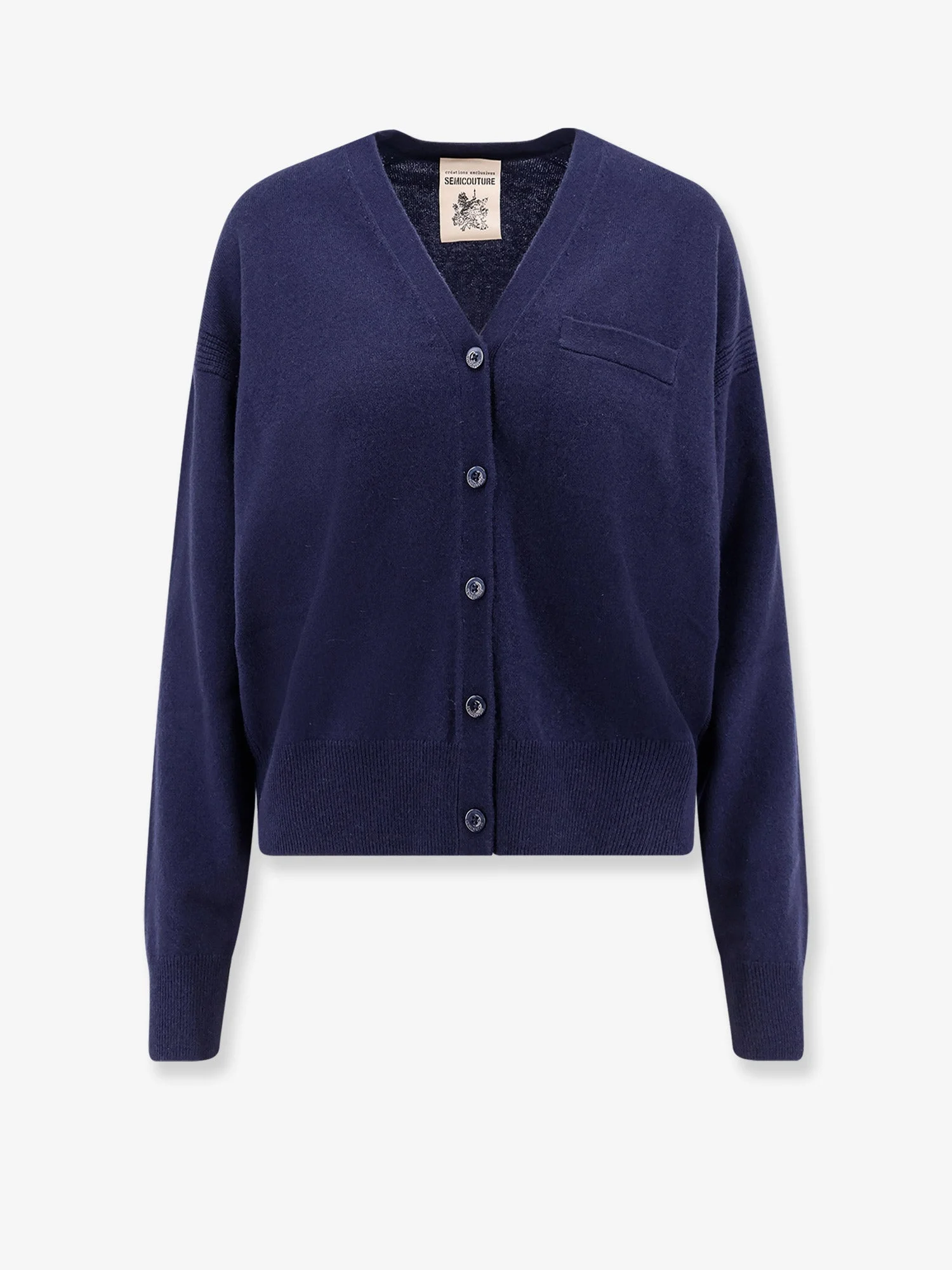 Semicouture Wool And Cashmere Cardigan - 1