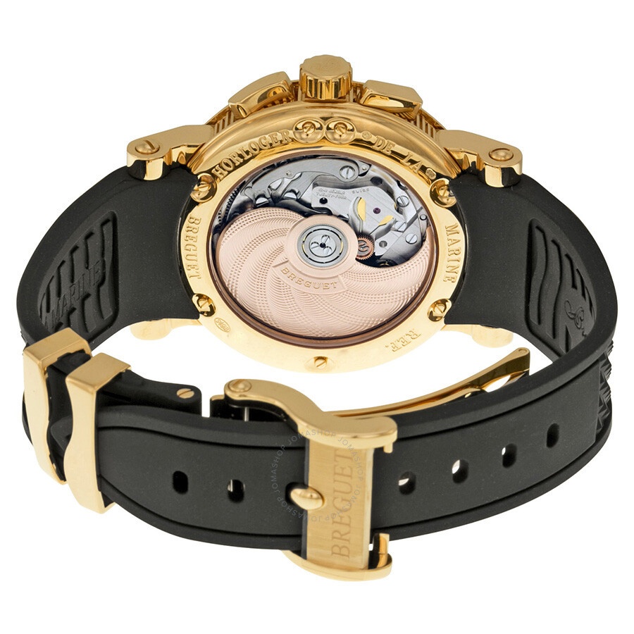 Breguet Marine Black Dial Rubber Men's Watch 5827BR/Z2/5ZU - 3