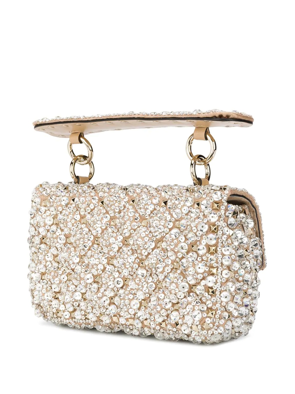 crystal-embellished Rockstud spike bag - 3