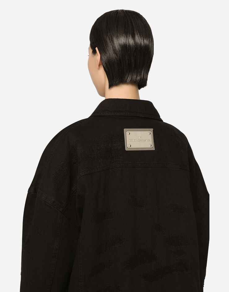 Long denim jacket - 6