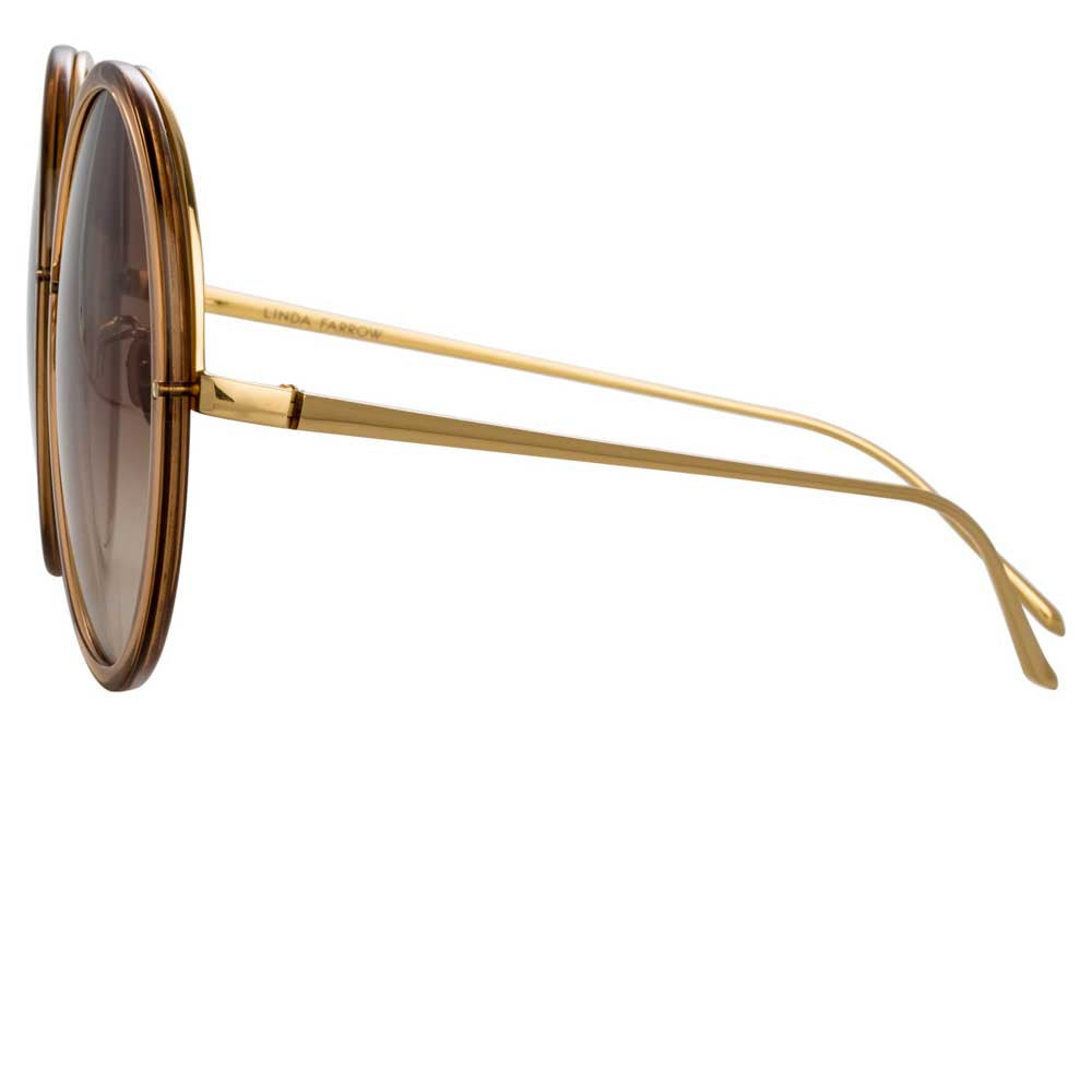 THE KEW | OVERSIZED SUNGLASSES IN BROWN FRAME (C34) - 4