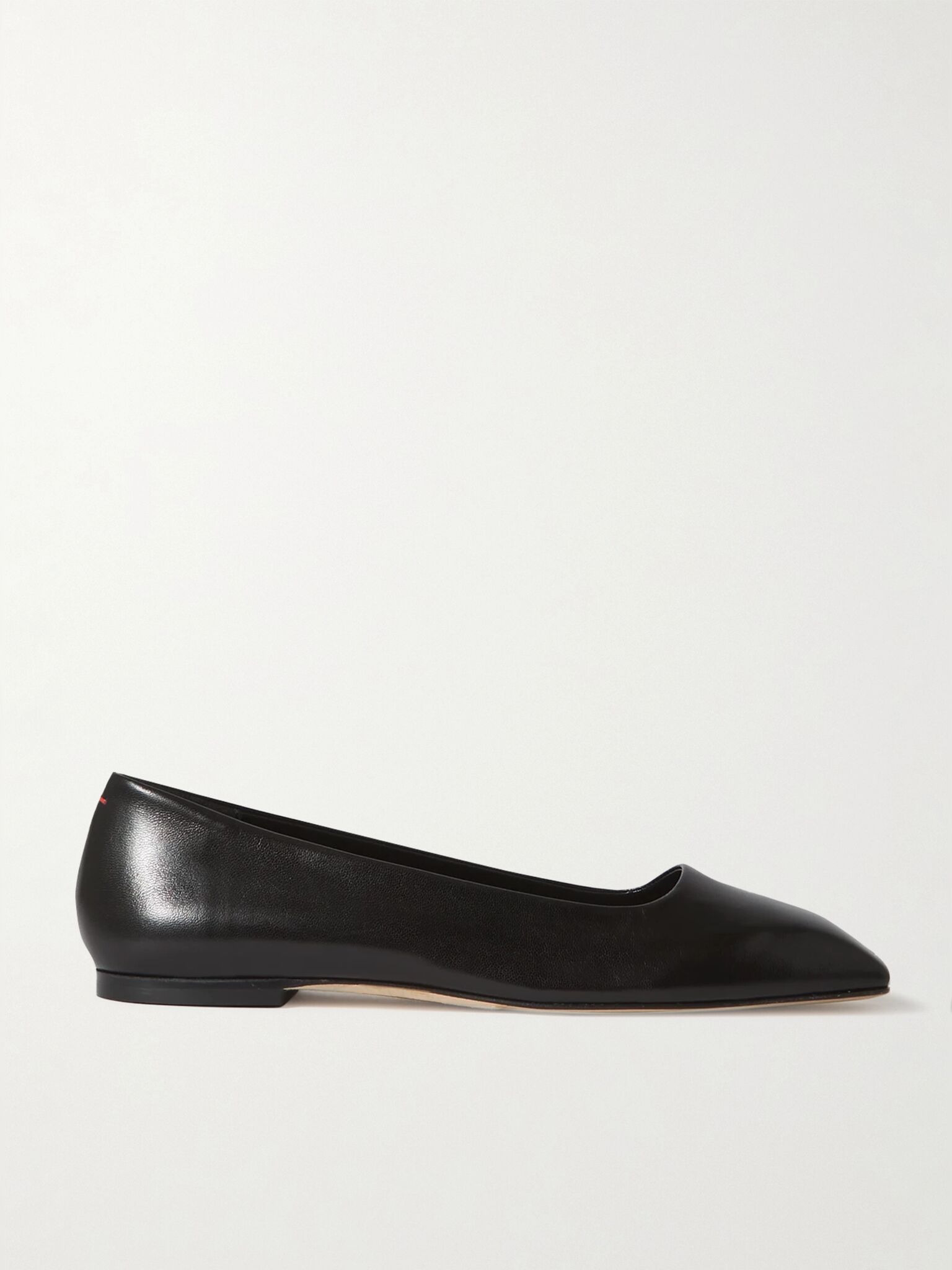 Ida leather ballet flats Black - 1