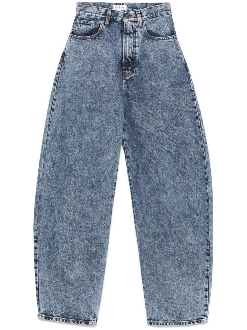 Round denim jeans - 1
