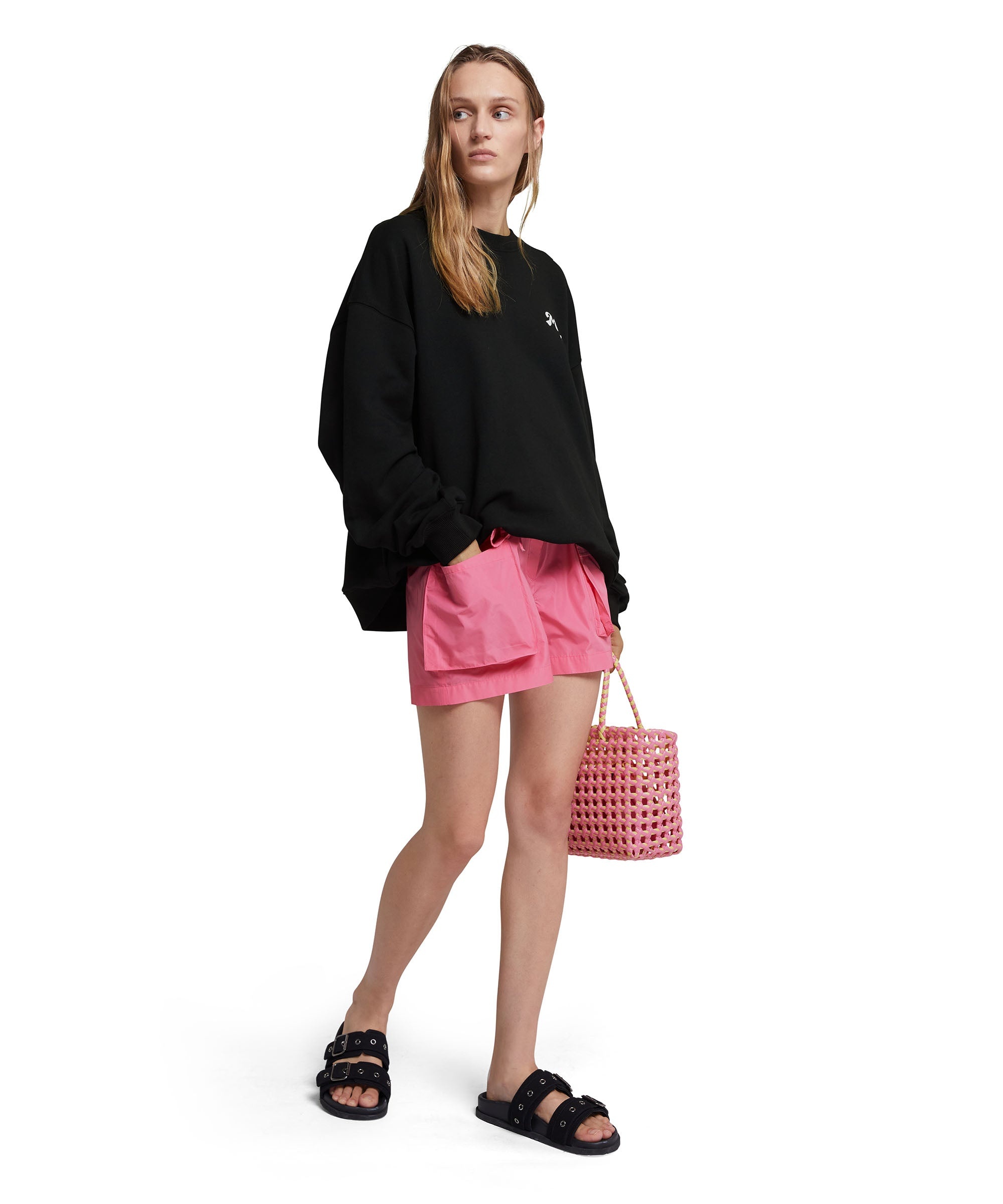 Taffeta cargo shorts - 5