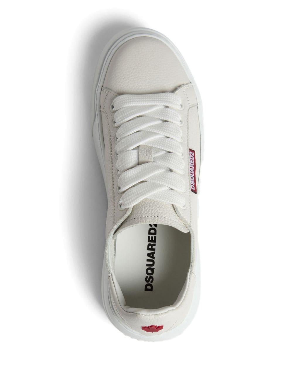 logo-embossed lace-up sneakers - 4