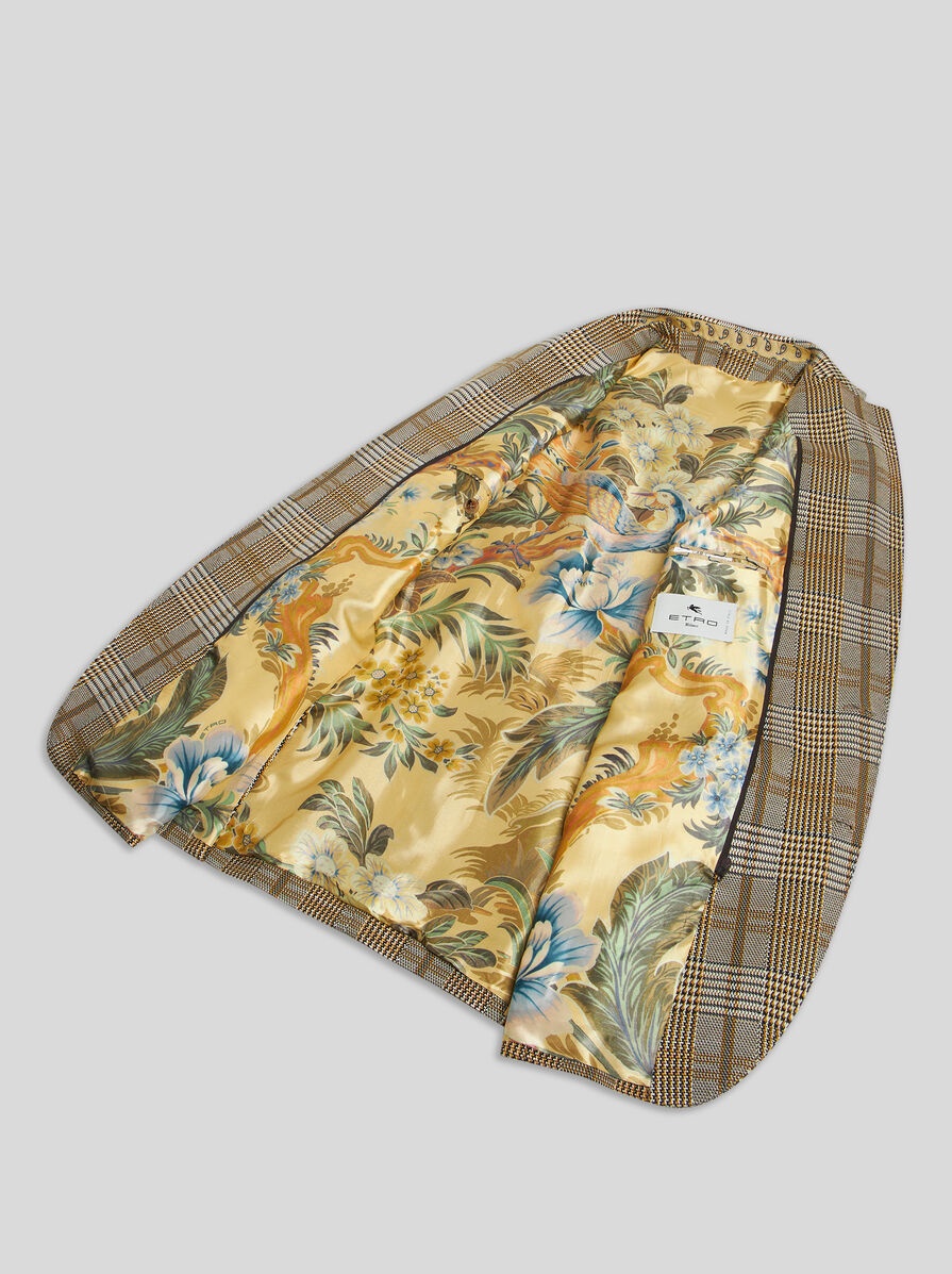 CHECK BLAZER WITH REMOVABLE BIB - 7