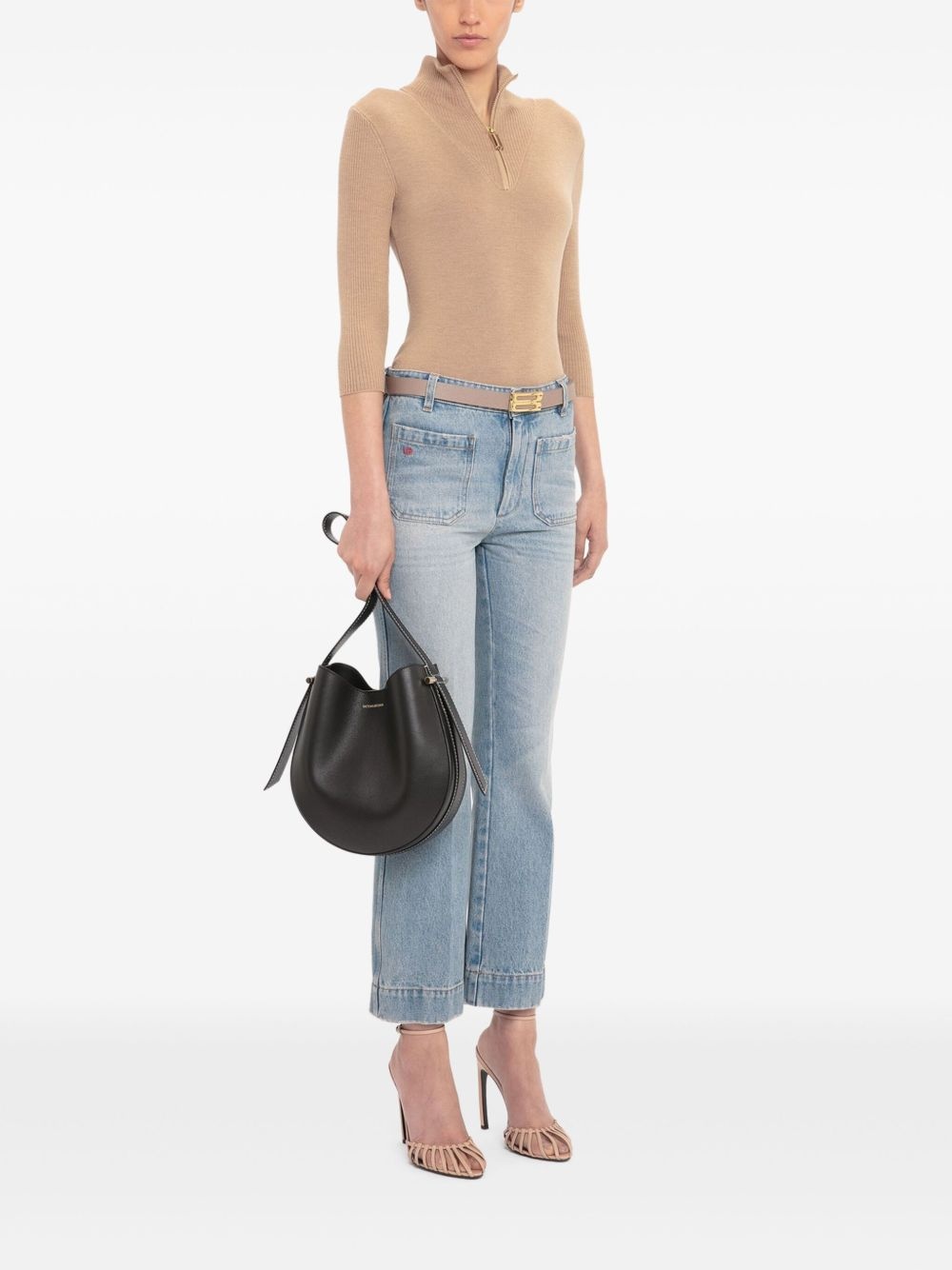 half-zip knitted top - 3