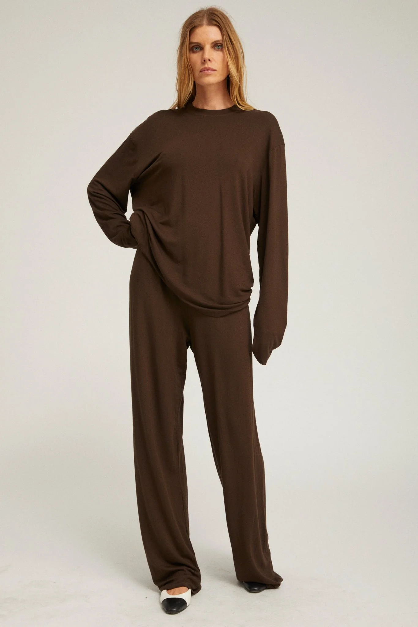 VISCOSE JERSEY EASY PANTS - 1