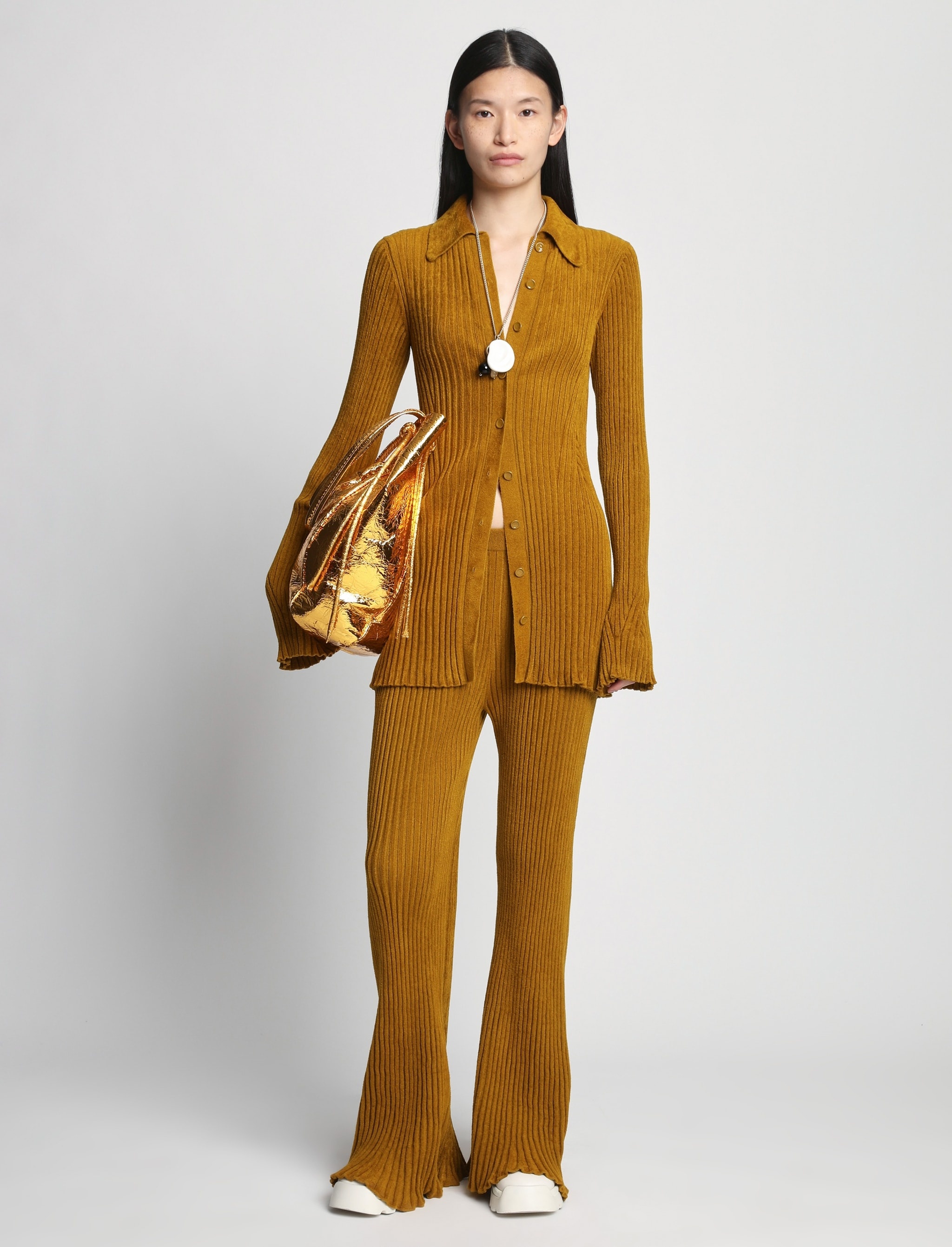 Velvet Rib Knit Shirt - 3