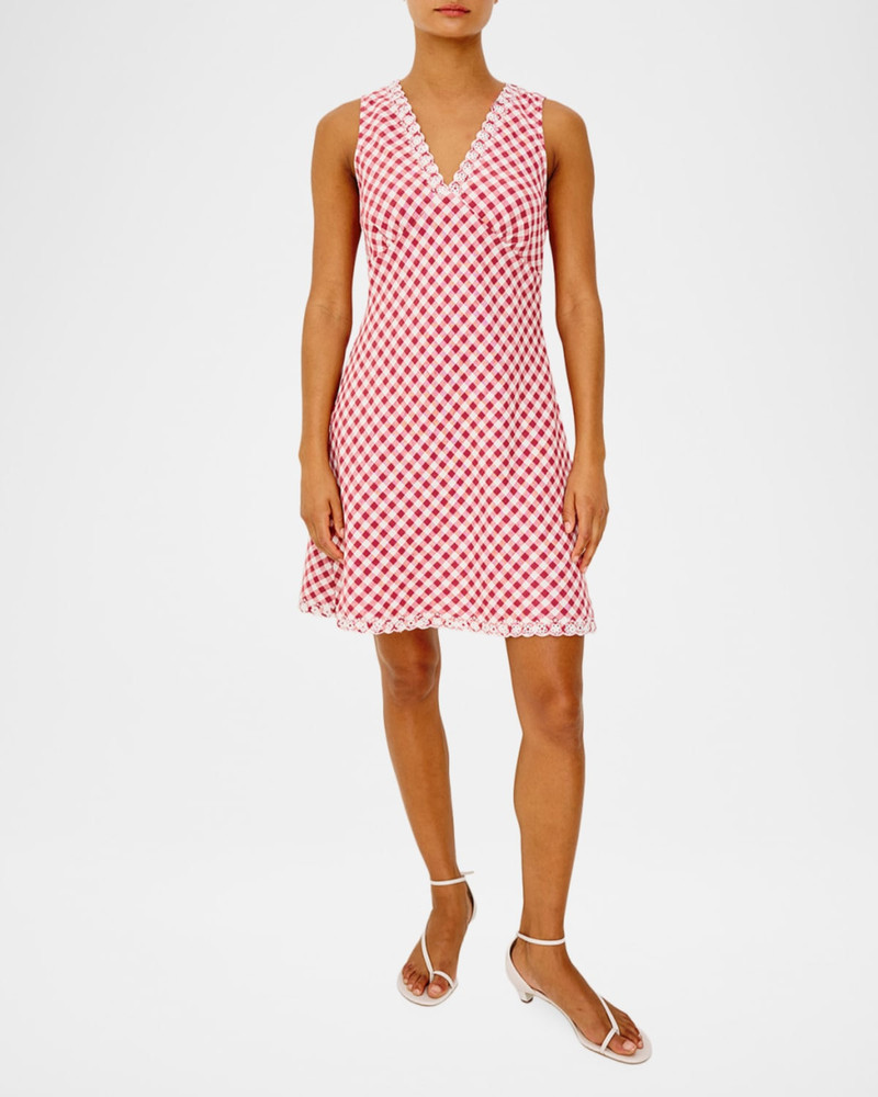 Rails Bex Gingham Eyelet Mini Dress outlook