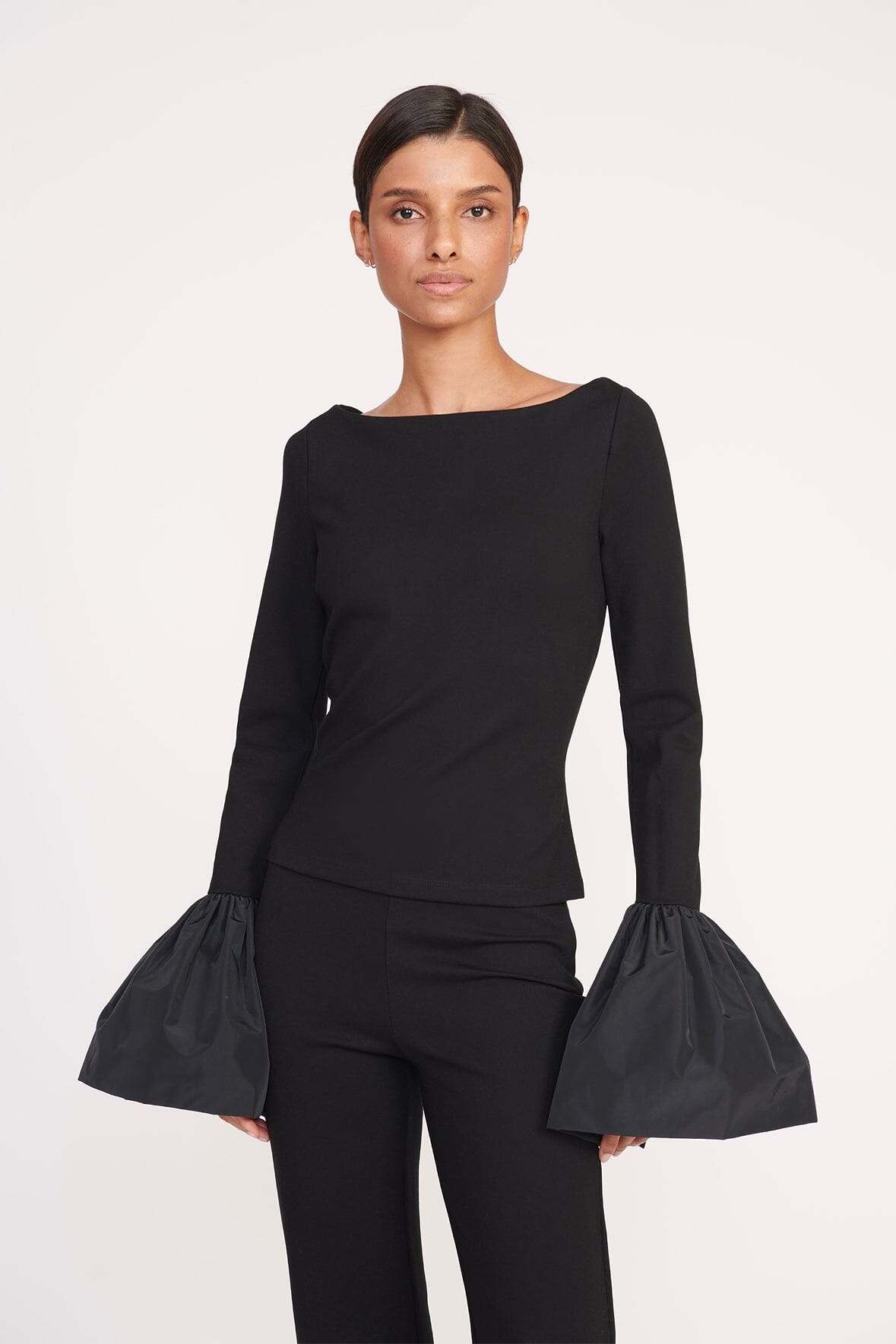 STAUD PAIGE TOP BLACK - 2
