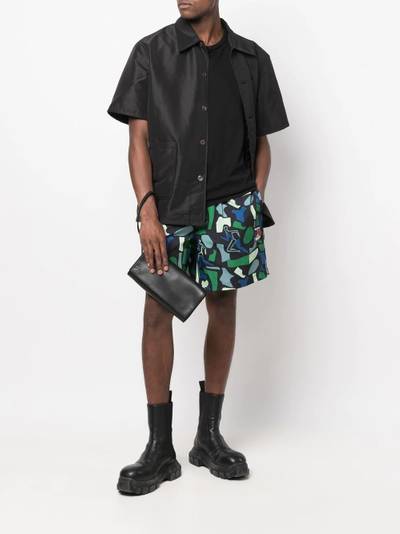 PUMA graphic-print straight-leg shorts outlook