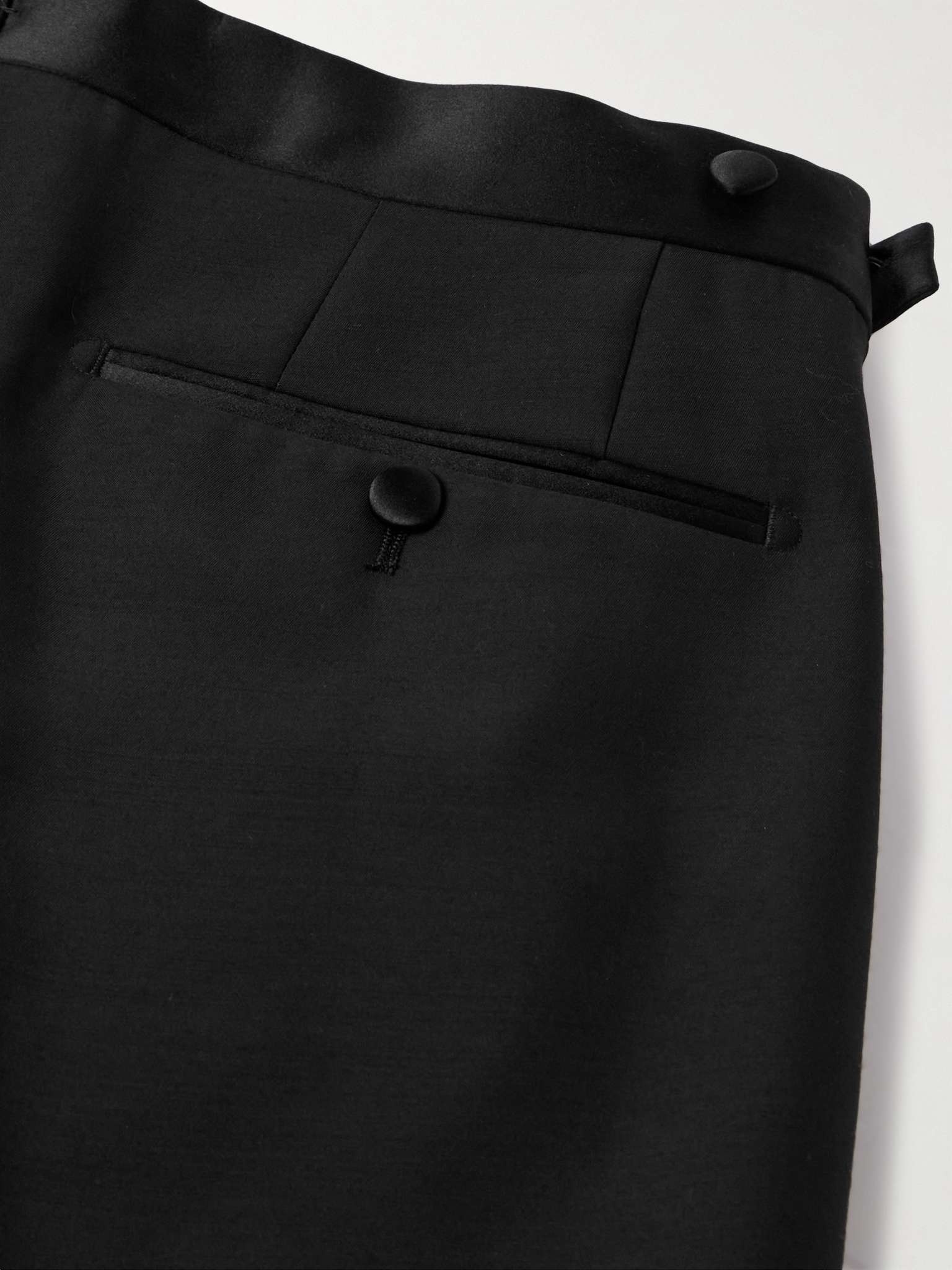 Straight-Leg Wool and Silk-Blend Tuxedo Trousers - 5