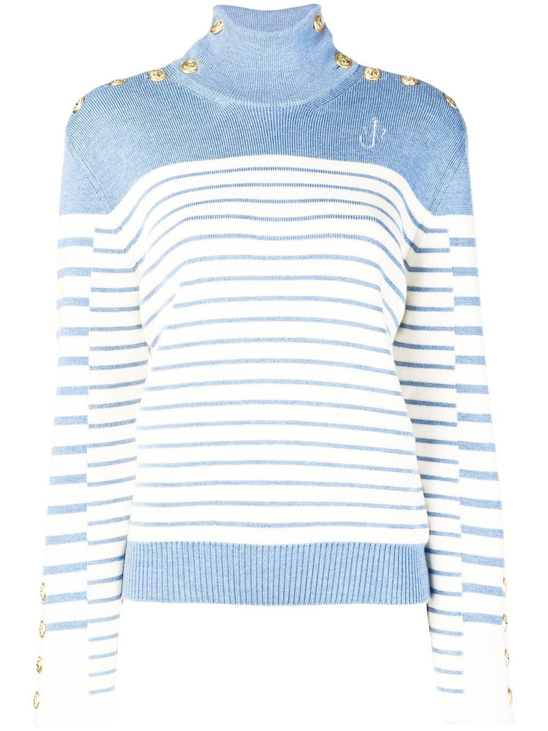 striped turtleneck sweater 1