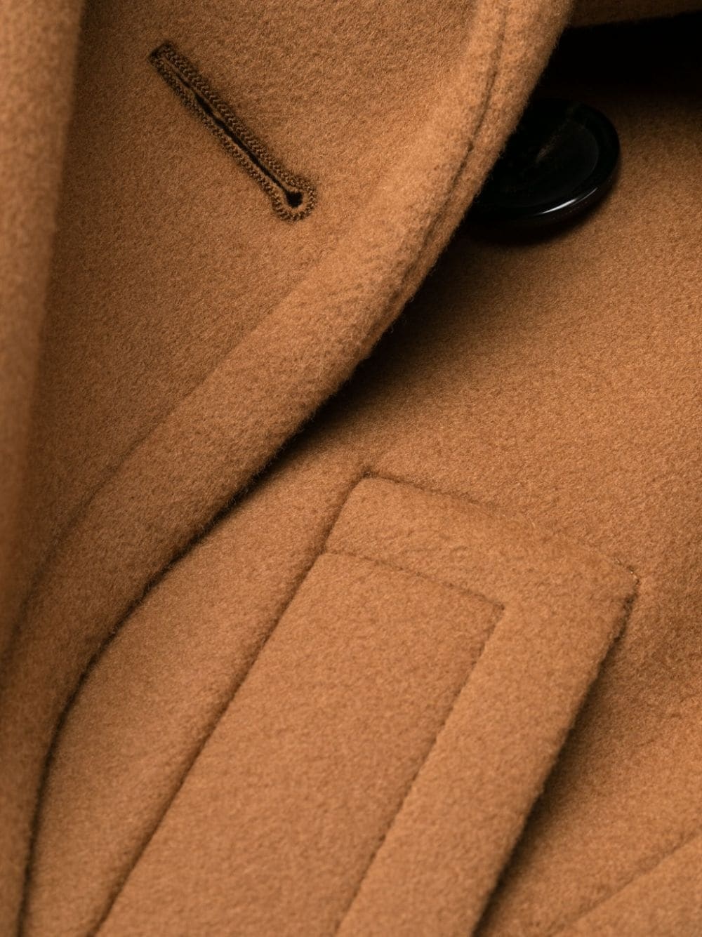 double-breasted wool coat - 6
