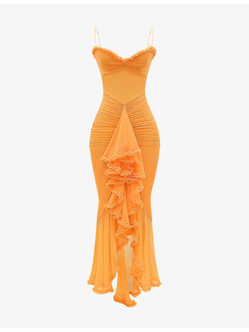 Gabbi Ruffle-Trim Stretch-Woven Maxi Dress - 1