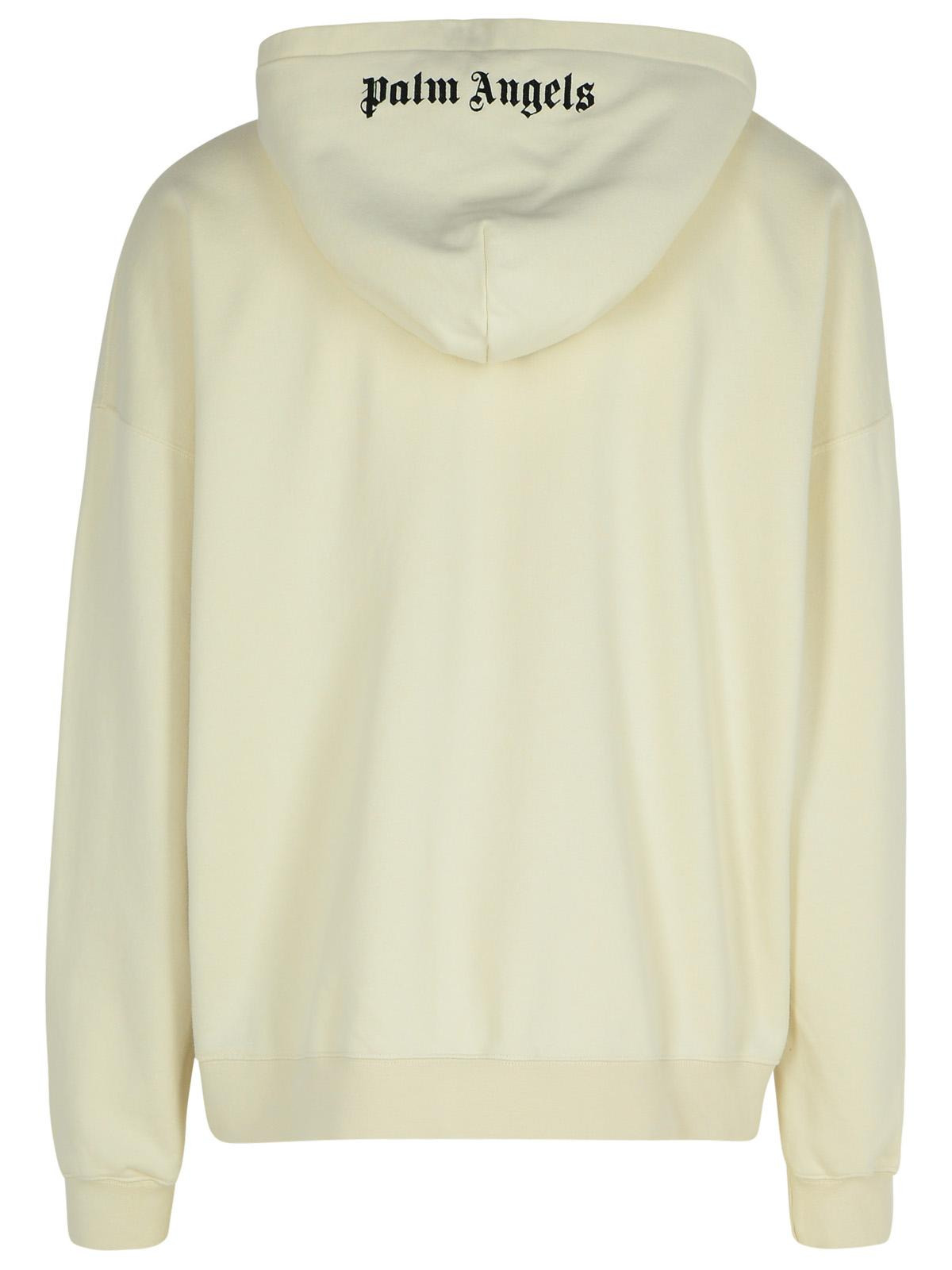 Palm Angels Cream Cotton Sweatshirt Man - 3