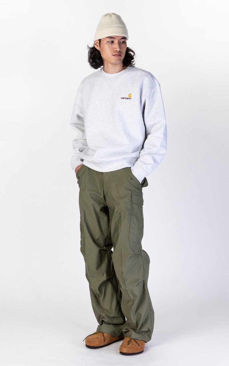 AMERICAN SCRIPT SWEATSHIRT ASH HEATHER - 3