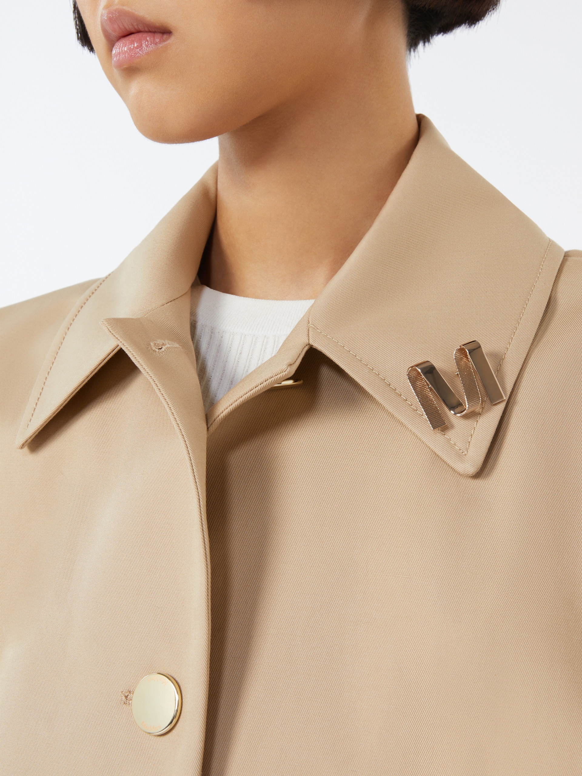 MGROSGRAINPIN Metallic M brooch - 3