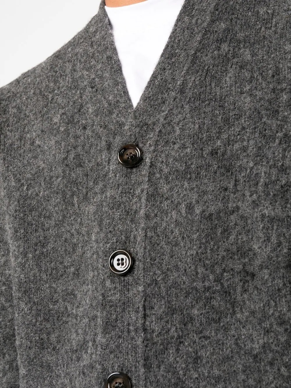 button-up knitted cardigan - 8