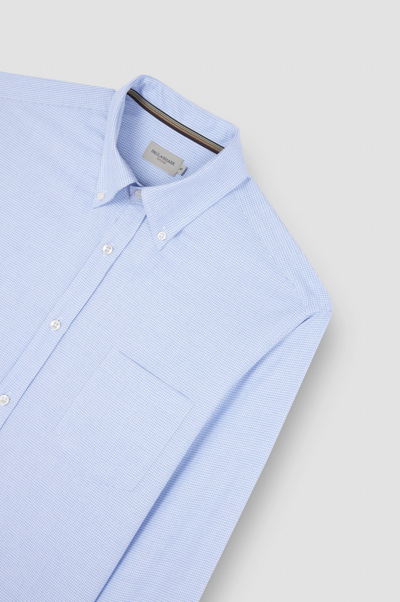 COTTON SHIRT WITH HOUNDSTOOTH PATTERN 5