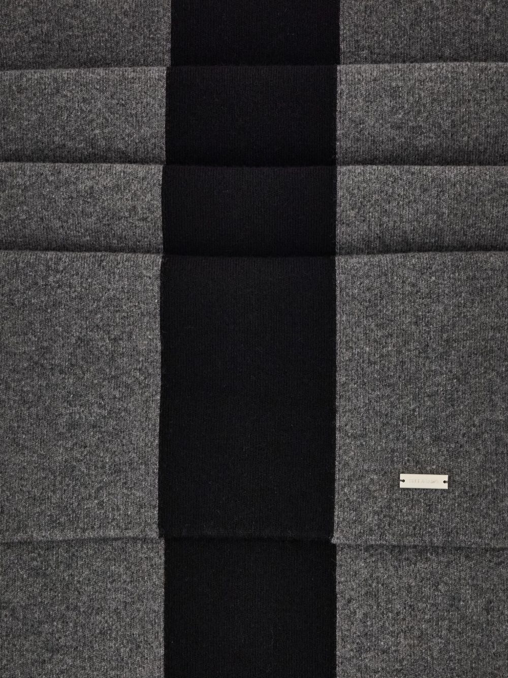 central-stripe wool-cashmere blend scarf - 4